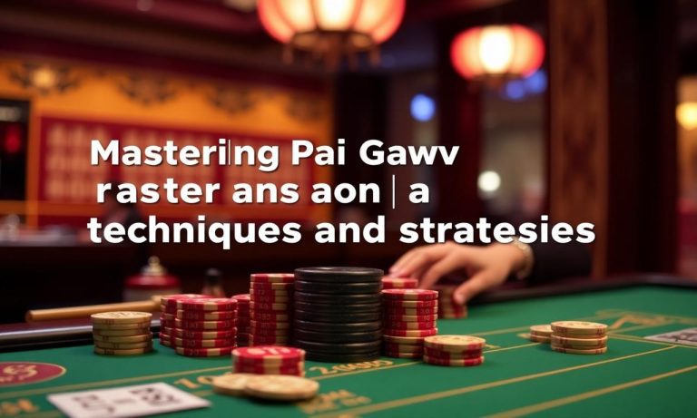 掌握發牌九的技巧和策略